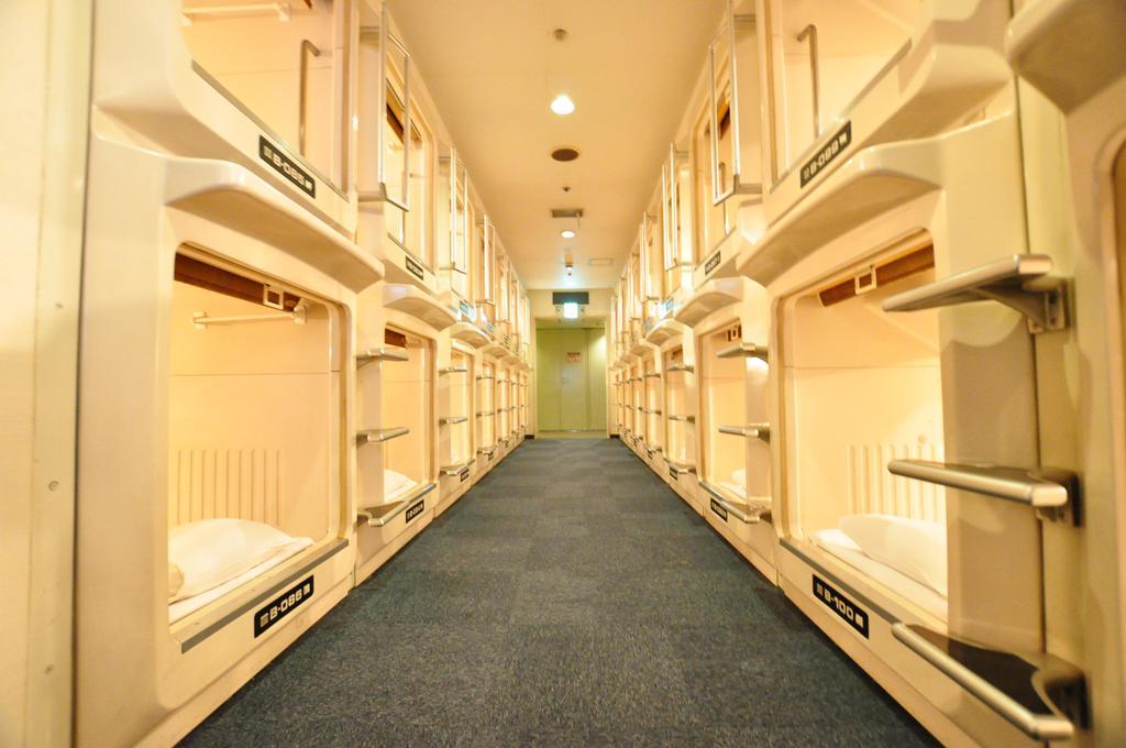 Capsule Hotel Asahi Plaza Shinsaibashi Osaka Luaran gambar
